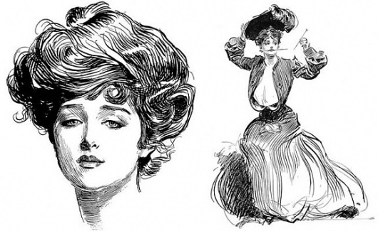 How To Tackle A Gibson Girl « THE VINTAGE SHOWROOM #illustration