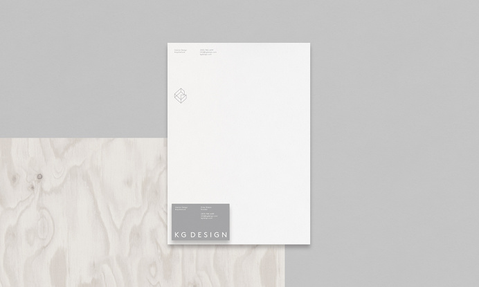 KG Design branding corporate identity beautiful minimal designer mindsparkle mag business card grey deluxe luxury simple clean minimal stati
