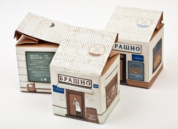 flour package on the Behance Network #packaging #food #pizza