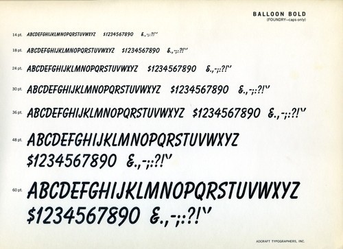 Daily Type Specimen | Ballon Bold is the bold weight of a family of... #typography