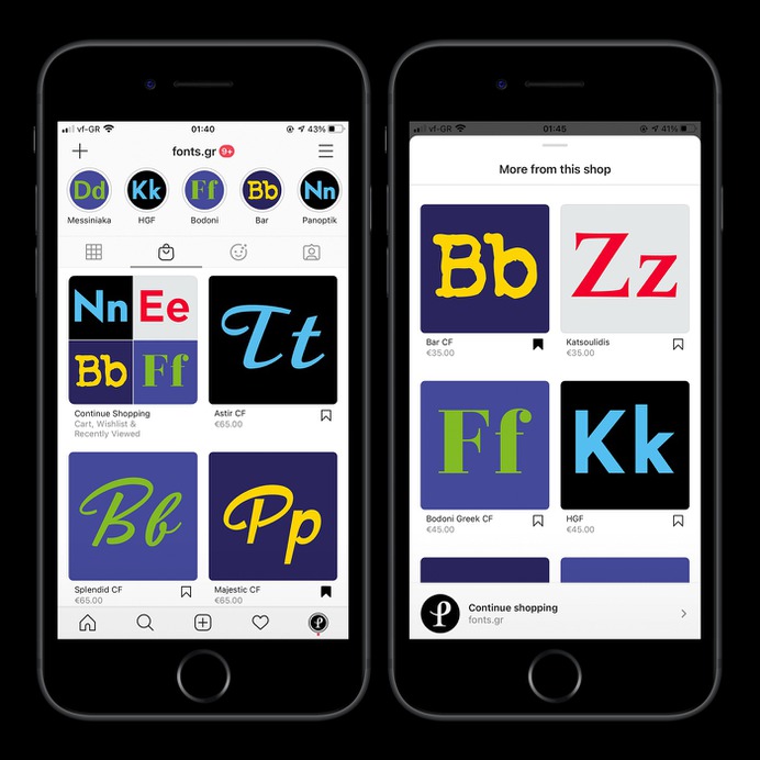 Fonts.gr collaborates with some of the most important foundries and type designers, ensuring that customers receive the highest possible design quality.
