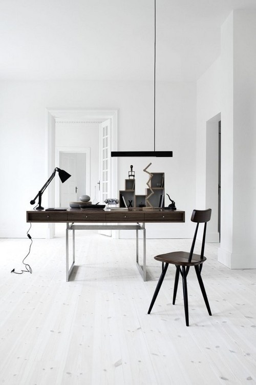 Office Wood and White #desk #wood #office #white