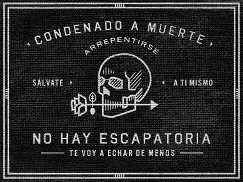 DETHJUNKIE* #spanish #text #blackwhite #skull