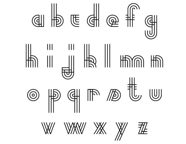 /// on the Behance Network #font #letters #design #graphic #circles #alphabet #circle #abc #typography