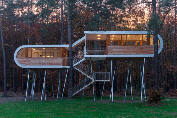 CJWHO ™ (A special kind of tree house by Nimbus Group) #design #treehouse #wood #photography #architecture