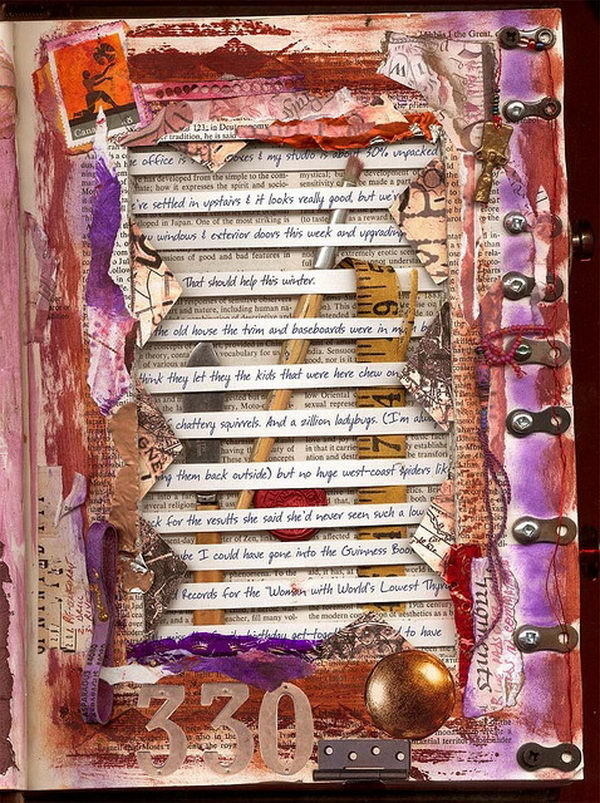 20+ Clever and Cool Old Book Art Examples #old #book #art