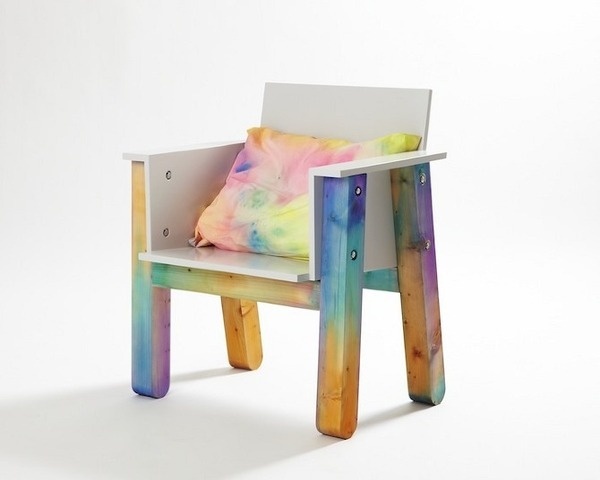 Easy Chair by Fredrik Paulsen in Thisispaper Magazine #fredrik #chair #wood #paint #furniture #paulsen