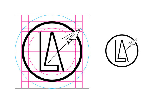 Launch Identity #branding #icon #grid #logo #breakdown