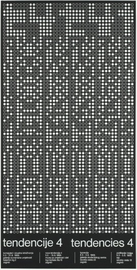 doraballa-ommo: TTendency 4, Computer and Visual Research 1968 #computer #60s #retro #art #poster #dot