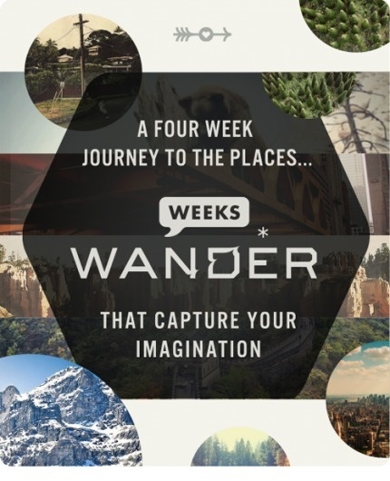 Wander Blog #illustration #layout #typography