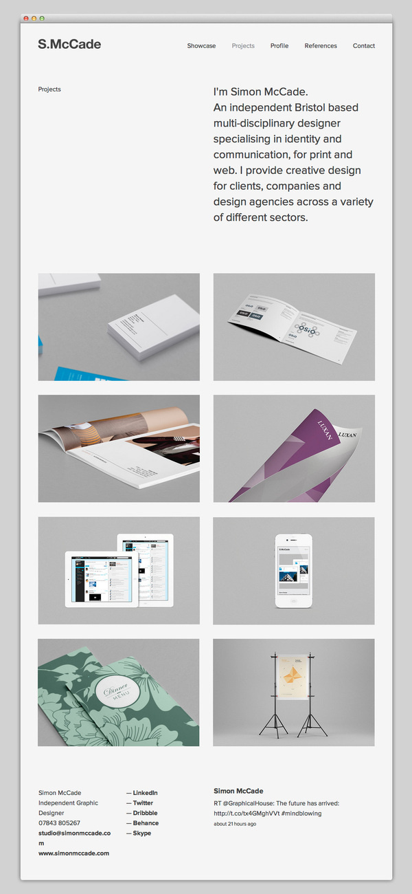 Simon McCade #website #layout #design #web