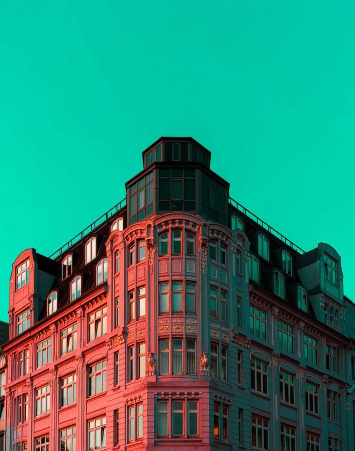 Hamburg Architecture in Pop Colors by Ali Sahba