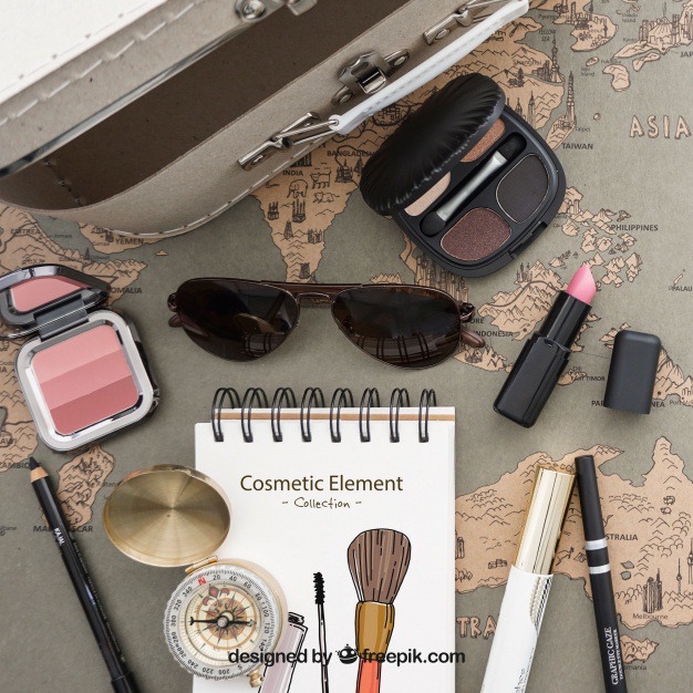 Cosmetic elements collection Free Psd. See more inspiration related to Template, Map, World map, World, Brush, Bag, Makeup, Cosmetic, Elements, Make up, Sunglasses, Templates, Female, Suitcase, Up, Collection, Feminine, Make, Trunk and Rouge on Freepik.