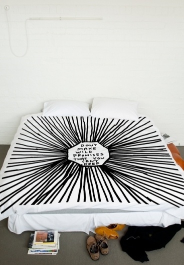 David Shrigley Queen Size Duvet - David Shrigley- Shop - Third Drawer Down #design #graphic #bed #white