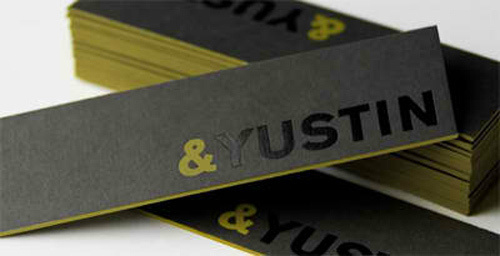 Business Card for: #card #edge #color #business