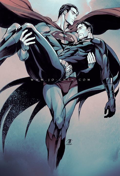 Superman & Batman by Jo Chen