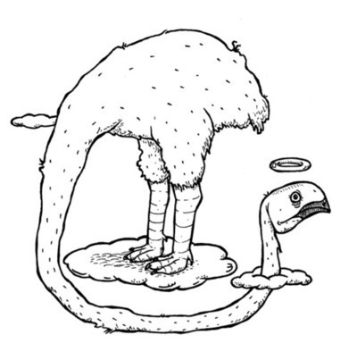 Doodle Number One Hundred. The Moa. I #illustration #black and white #next level