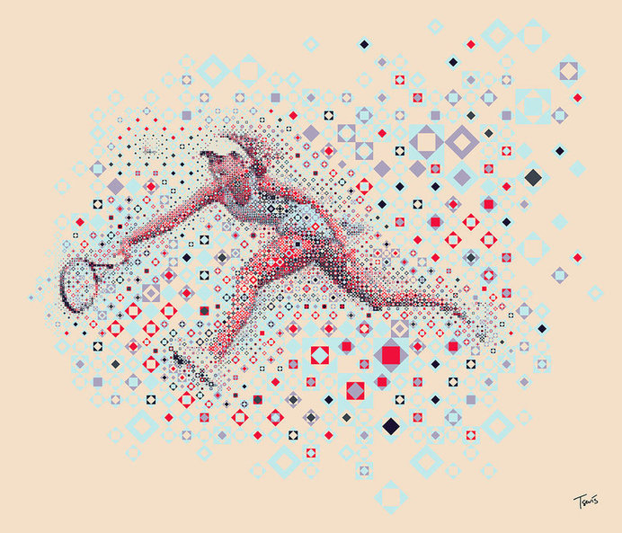 Tennis: Ana Ivanovic #illustration #photoshop #filter