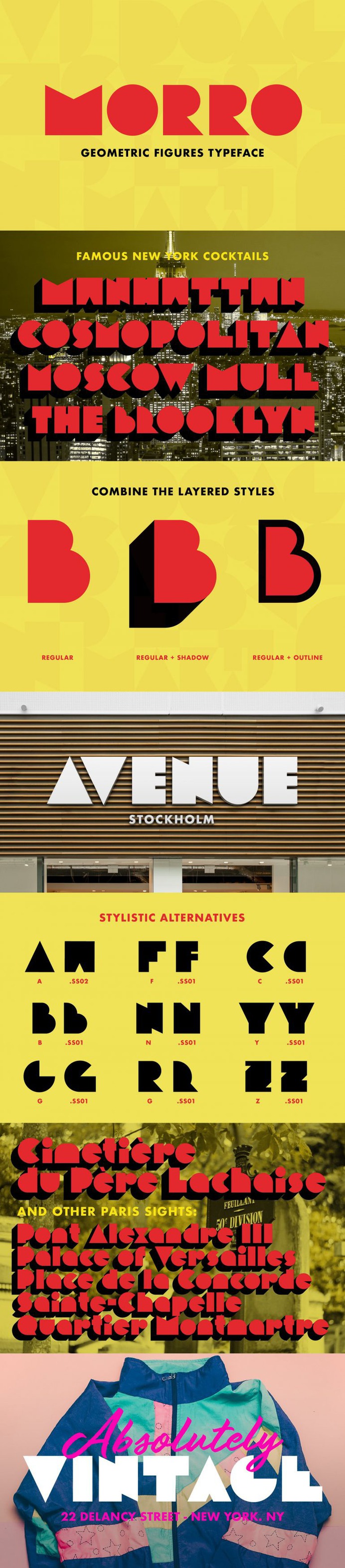Morro – Geometric figures font