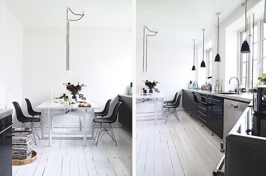 Graphic-ExchanGE - a selection of graphic projects #white #dining #design #black #interioir #room