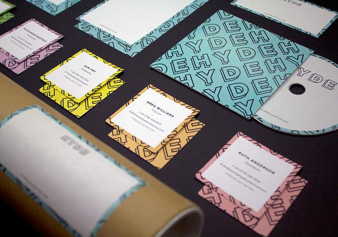 Hyde Arts collective #stationery #colours #branding #pastel