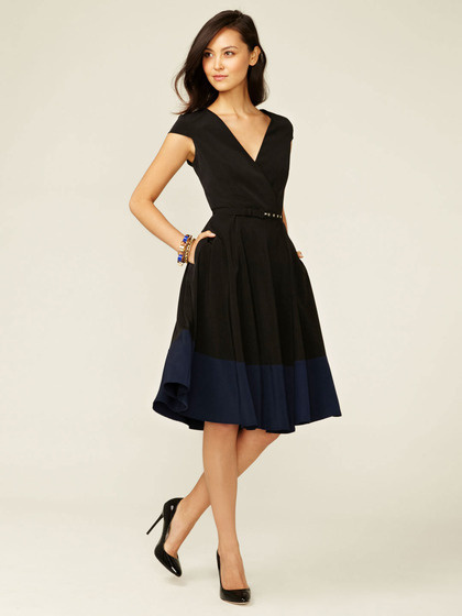 Alex + Alex Cap Sleeve Wrap Dress #fashion #dress