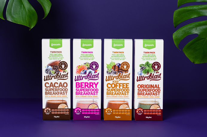 Ultrablast, Breakfast Smoothie | Food Branding and Packaging Design | Studio Marche