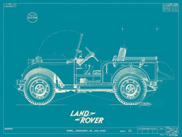 { i n s p i r a r e } #blueprint #technical #landrover #drawing