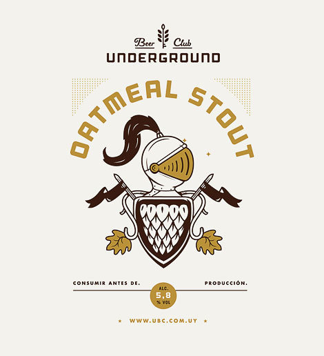 Underground Beer Club Label #poster #beer #label