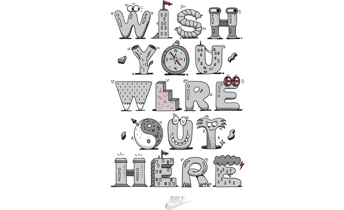 Fun Type illustrations