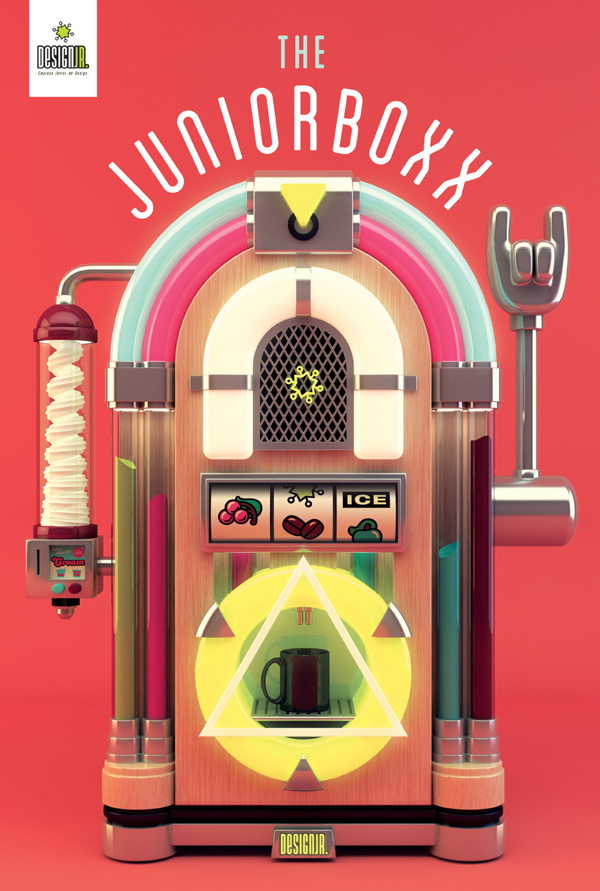 The Juniorboxx on Behance #3d #jukebox