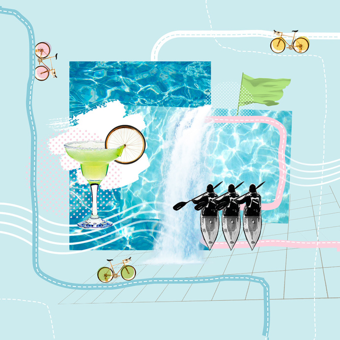 Collages for site Tesla Agency on Behance