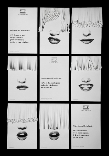 2009 - Bendita Gloria #white #spain #black #gloria #haircut #document #poster #and #barcelona #sheredder #face #saloon #bendita #hardressing #51