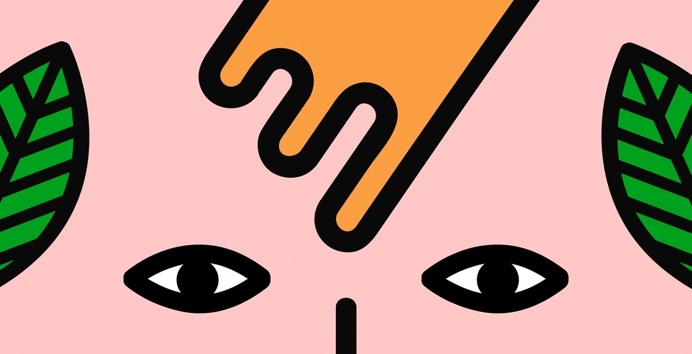 Hondo Estudio minimal flat colorful illustration Camilla Zamora Santiago Chile mindsparkle mag