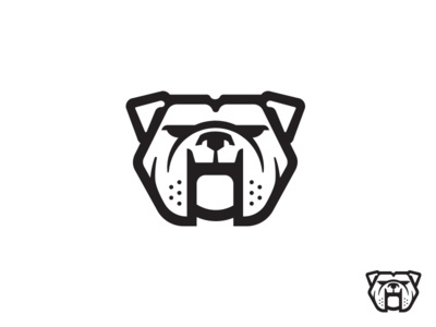 #bulldog #dog #tough #mike #bruner #design #logo