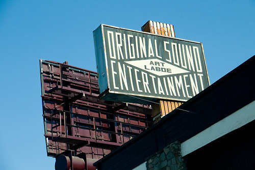 Original Sound Entertainment/Art Laboe #signage #ups #lock #typography