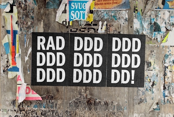 RAD by Studio Mjölk #graphic design #black and white #print