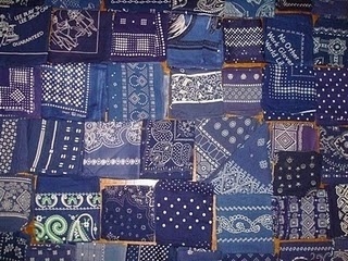 Words for Young Men #blue #square #bandana #pocket