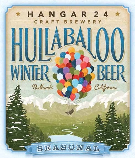 Hangar 24 Craft Brewery Hullabaloo Label #packaging #beer #label #bottle