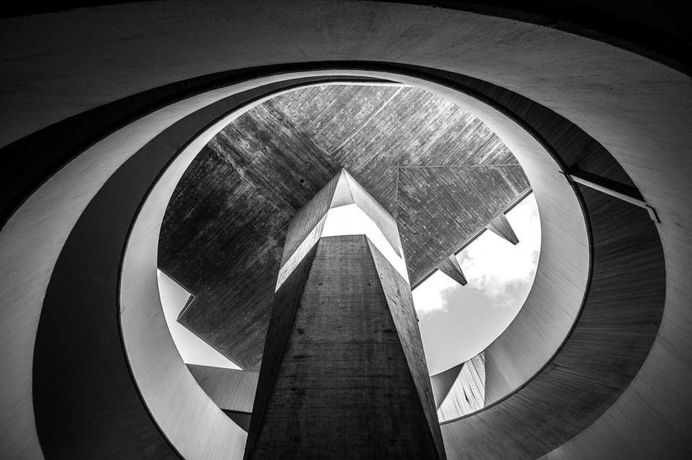 Modern Parking: Black and White Architecture Photography by Manuel Martini