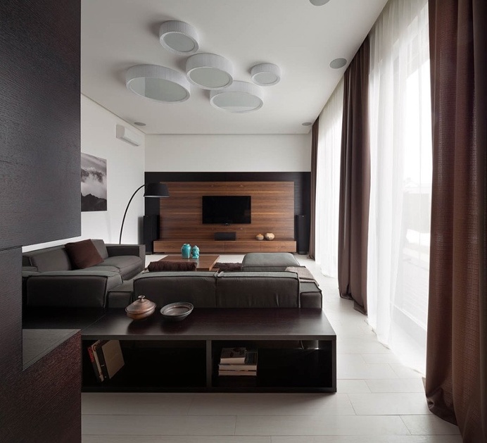 A Palette Of Gray And Walnut Completes The Redesign Of This Family Home