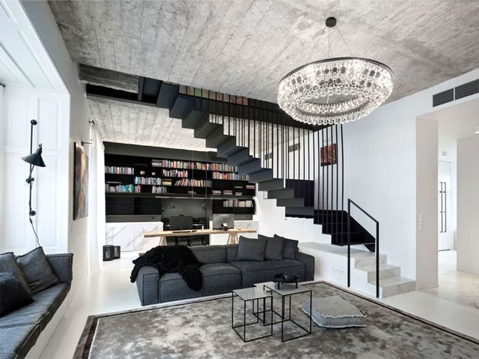 OOOOX Turns Two Apartments into a Single Spacious Home - InteriorZine