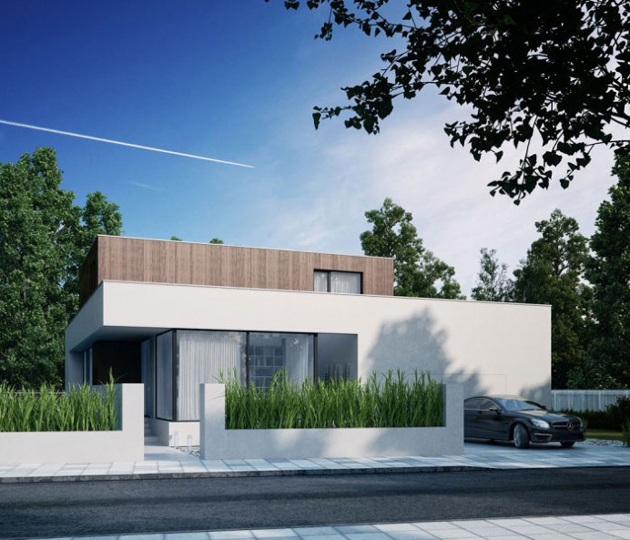 Wooden Cube House