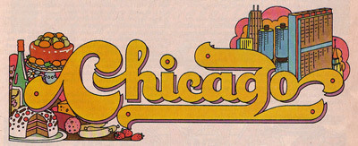 Chicago, Eating Weekends #chicago #city #logo #1970s #type #typography