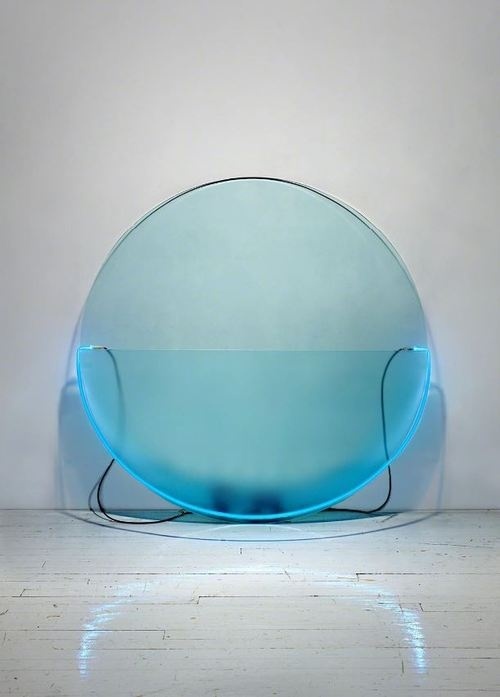Keith Sonnier, Â Lit Circle Blue