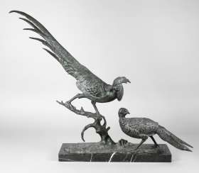 Anton tufts Berger, large Golden pheasant pair