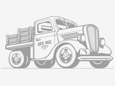 Dribbble - Truck II by Kendrick Kidd #kendrick #illustration #kidd