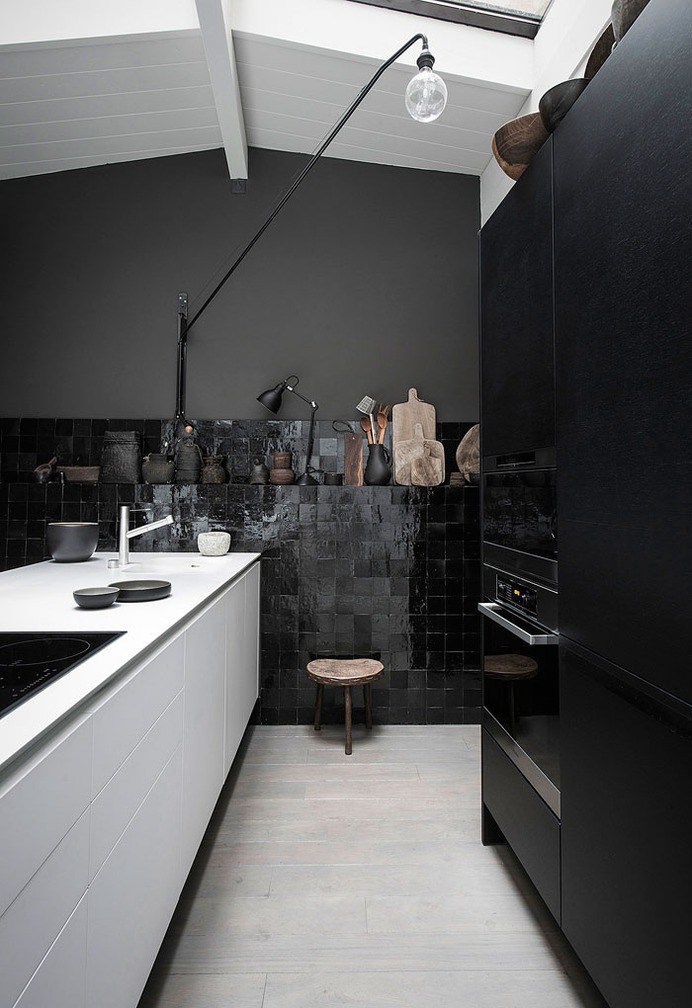 80 Black Kitchen Creative Designs - #design #kitchen #black #furniture #decor #interior #home