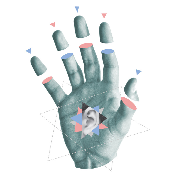 See, Hear, Speak No Evil Hand Collage - John Sippel | vltrr vltrr.com