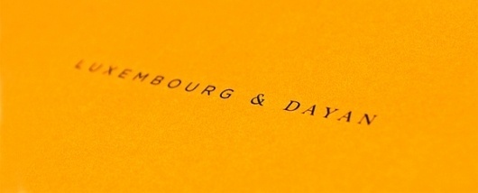 Luxembourg & Dayan on the Behance Network #identity